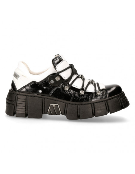 SHOE BLACK TOWER WITH LACES M-WALL120N-S2