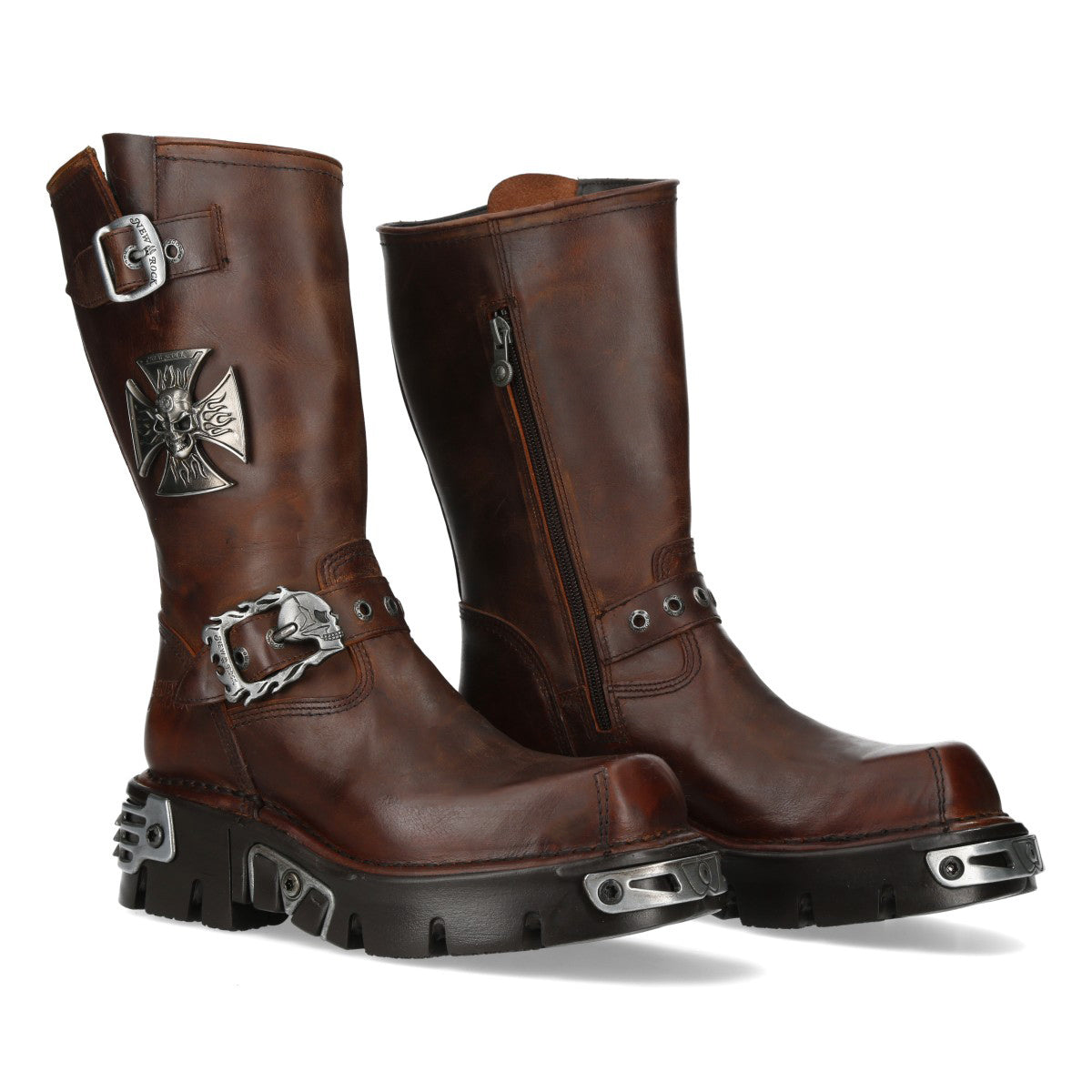 靴 NEW ROCK brown long boots M-1601-C20 – New Rock Boots & Shoes