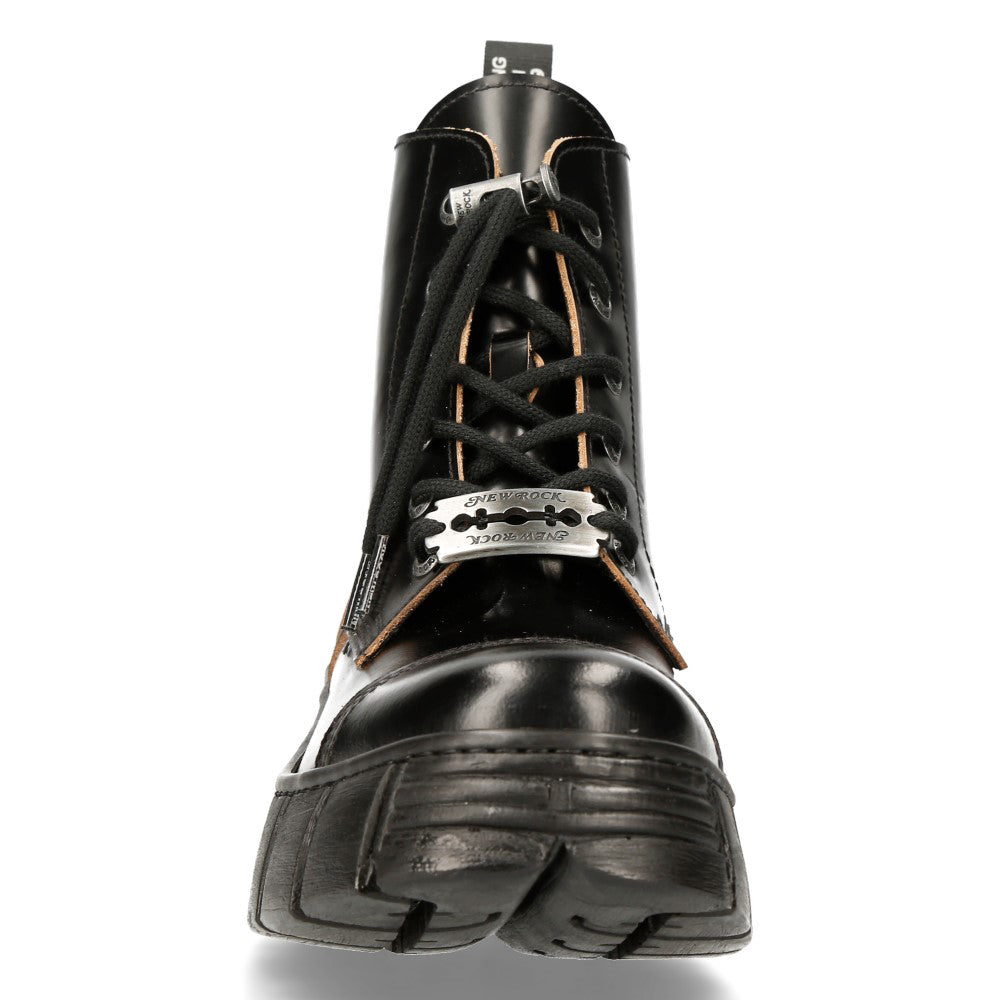 ANKLE BOOT BLACK TOWER WITH LACES M-WALL005NK-S1